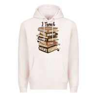 Pale Pink i teach strength bravery equality love history Premium Hoodie - MaliasSmallBusiness