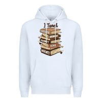 White i teach strength bravery equality love history Premium Hoodie - MaliasSmallBusiness