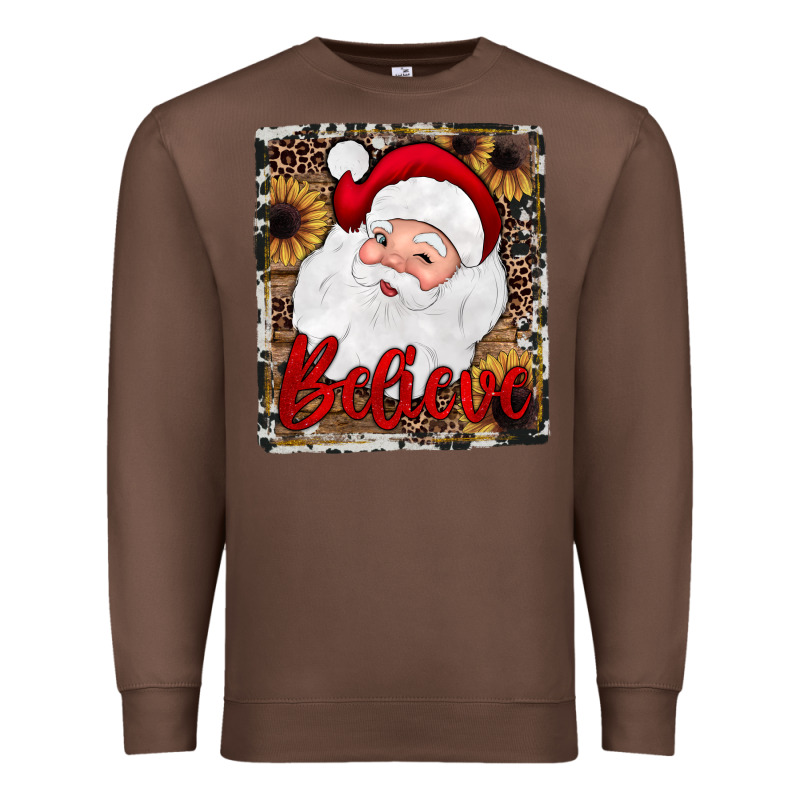 Believe Santa Premium Sweatshirt by JahusDesignShop | Teevron