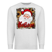 Oatmeal Heather believe santa Premium Sweatshirt - JahusDesignShop