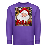 Purple believe santa Premium Sweatshirt - JahusDesignShop
