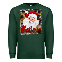 Sports Green believe santa Premium Sweatshirt - JahusDesignShop