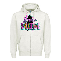 Oatmeal Heather dance mom Zipper Hoodie - Zillion Design Studio