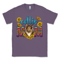 Lavender western collie mom Classic Tee - texasbilliewilder