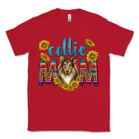 Red western collie mom Classic Tee - texasbilliewilder