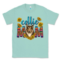 Seafoam western collie mom Classic Tee - texasbilliewilder