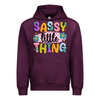 Mauve Wine sassy little thing Urban Hoodie - MaliasSmallBusiness
