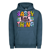 Pigment Midnight Navy sassy little thing Urban Hoodie - MaliasSmallBusiness