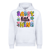 White sassy little thing Urban Hoodie - MaliasSmallBusiness