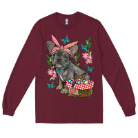 Easter French Bulldog Long Sleeve Tee | Teevron