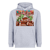 Heather Grey football leopard cactus Heavyweight Hoodie - JahusDesignShop
