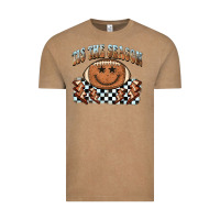 Vintage Coffee tis the season football smiley face Vintage Tee - BarkalooDesign
