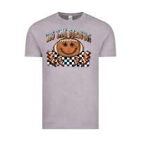 Vintage Zinc tis the season football smiley face Vintage Tee - BarkalooDesign