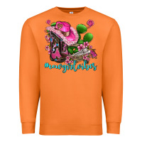 Carrot cowgirl vibes with boots and gun Premium Sweatshirt - AdoDesignShop