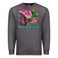 Charcoal Heather cowgirl vibes with boots and gun Premium Sweatshirt - AdoDesignShop