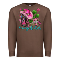Chestnut cowgirl vibes with boots and gun Premium Sweatshirt - AdoDesignShop