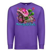 Purple cowgirl vibes with boots and gun Premium Sweatshirt - AdoDesignShop
