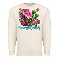 Sandshell cowgirl vibes with boots and gun Premium Sweatshirt - AdoDesignShop