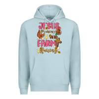 Blue Mist jesus praising and farm raising Premium Hoodie - MaliasSmallBusiness