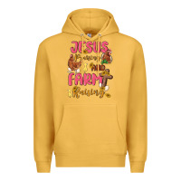 Mustard jesus praising and farm raising Premium Hoodie - MaliasSmallBusiness