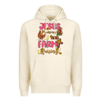 Tofu jesus praising and farm raising Premium Hoodie - MaliasSmallBusiness