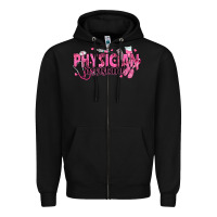 Black breast cancer physician Zipper Hoodie - texasbilliewilder