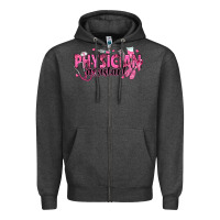 Charcoal Heather breast cancer physician Zipper Hoodie - texasbilliewilder
