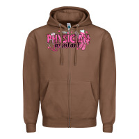 Chestnut breast cancer physician Zipper Hoodie - texasbilliewilder