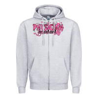 Heather Grey breast cancer physician Zipper Hoodie - texasbilliewilder