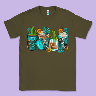 Gemstone Coffee Cups Classic Tee Designed By Zillion Design Studio