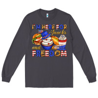 Smoke i m here for snacks and freedom Long Sleeve Tee - texasbilliewilder