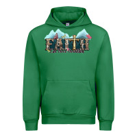 Emerald faith can move mountains cross Urban Hoodie - NancyCooperArtShop