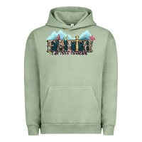 Pigment Oil Green faith can move mountains cross Urban Hoodie - NancyCooperArtShop