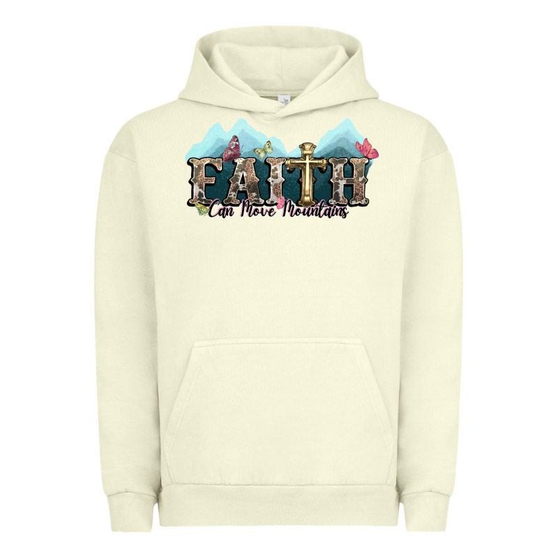 Faith Can Move Mountains Cross Urban Hoodie by NancyCooperArtShop | Teevron