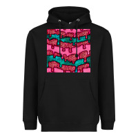 Black valentines day leopard and turquoise gemstone seamless pattern Heavyweight Hoodie - BundleAndBundleShop