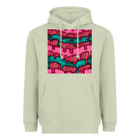 Matcha valentines day leopard and turquoise gemstone seamless pattern Heavyweight Hoodie - BundleAndBundleShop