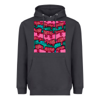Smoke valentines day leopard and turquoise gemstone seamless pattern Heavyweight Hoodie - BundleAndBundleShop