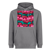 Storm valentines day leopard and turquoise gemstone seamless pattern Heavyweight Hoodie - BundleAndBundleShop