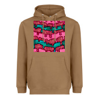 Toasted Coconut valentines day leopard and turquoise gemstone seamless pattern Heavyweight Hoodie - BundleAndBundleShop