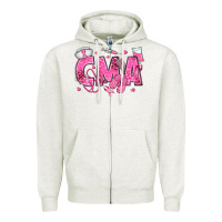 Oatmeal Heather breast cancer cma Zipper Hoodie - texasbilliewilder