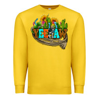 Lemon yeehaw and cactus with horseshoe Premium Sweatshirt - AdoDesignShop