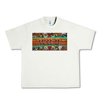 Pistachio western wild and floral leopard  cowhide licanse plate Urban Heavy Tee - Artiststas