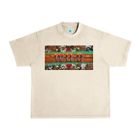 Sandshell western wild and floral leopard  cowhide licanse plate Urban Heavy Tee - Artiststas