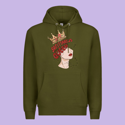 Sagittarius Queen Premium Hoodie Designed By Maliassmallbusiness