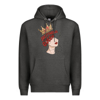 Charcoal Heather sagittarius queen Premium Hoodie - MaliasSmallBusiness