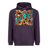 Plum football turquoise sunflower Heavyweight Hoodie - JahusDesignShop