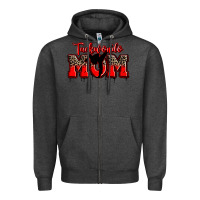Charcoal Heather taekwondo mom Zipper Hoodie - Zillion Design Studio