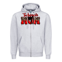 Heather Grey taekwondo mom Zipper Hoodie - Zillion Design Studio