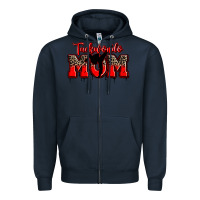 Navy taekwondo mom Zipper Hoodie - Zillion Design Studio