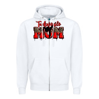 White taekwondo mom Zipper Hoodie - Zillion Design Studio